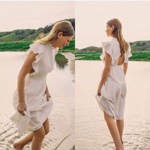 Laura Ashley x UO Chloe Ruffle Apron Dress